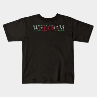 WRECSAM WELSH FLAG Kids T-Shirt